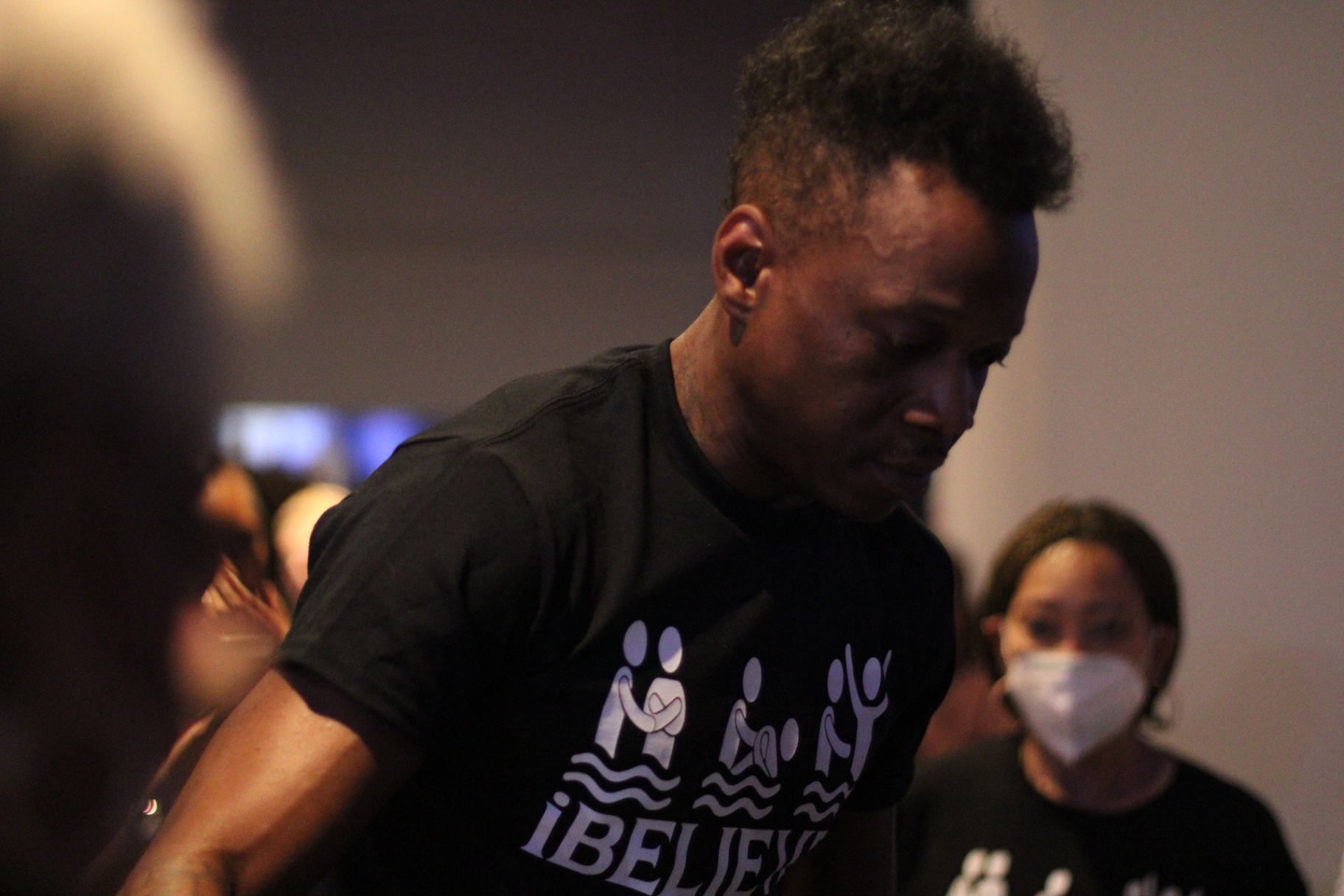 Praying over a new believer