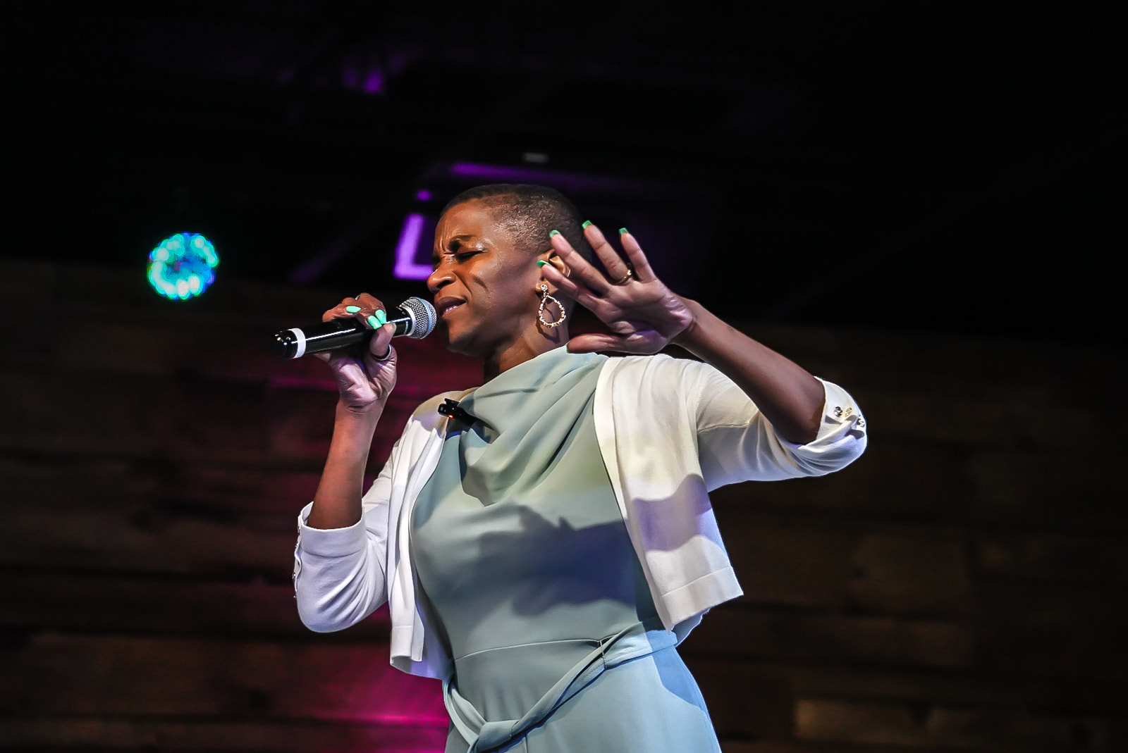 Tender moment in worship
