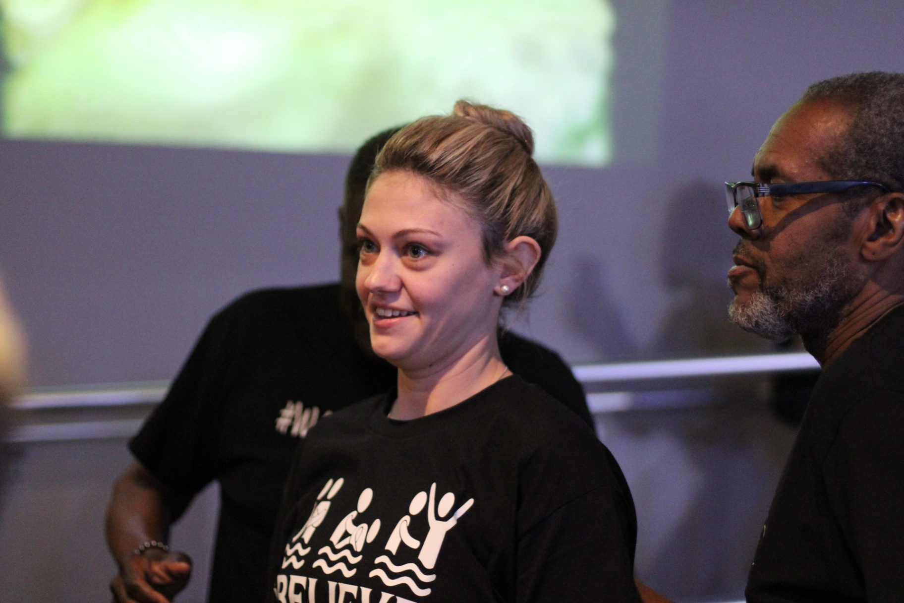 Joy after baptism