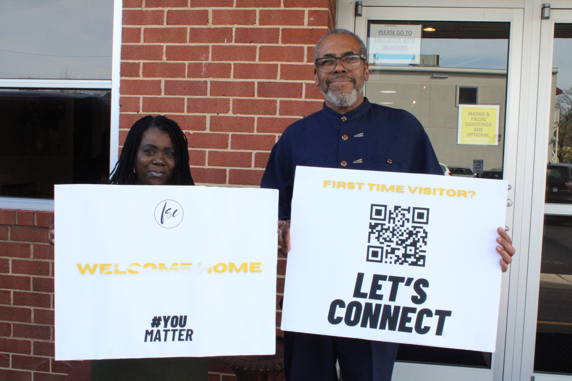 Welcome Home — first-time visitors greeted