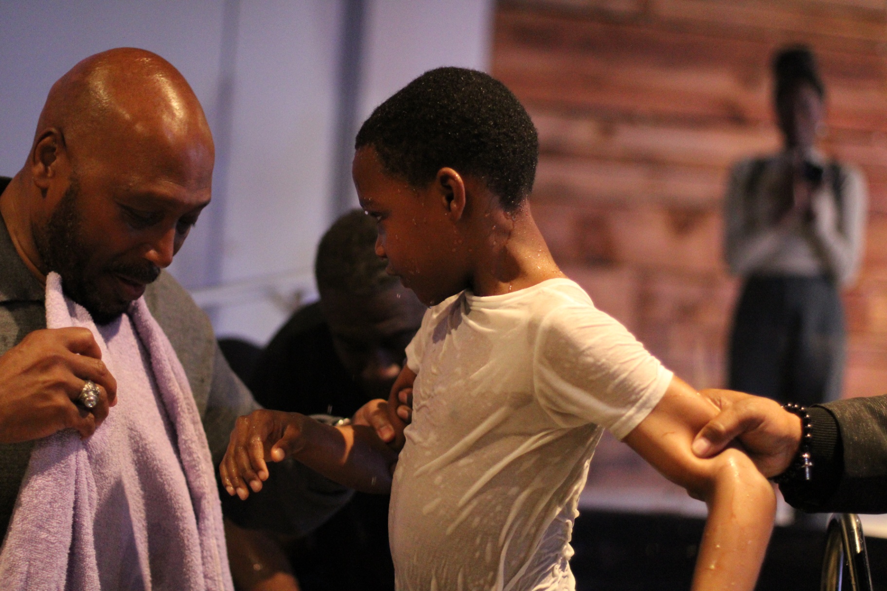 Wrapped in love after baptism