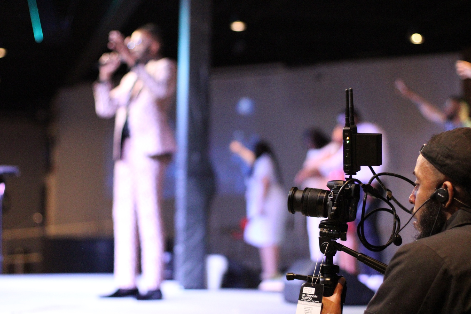 Media team capturing the moment