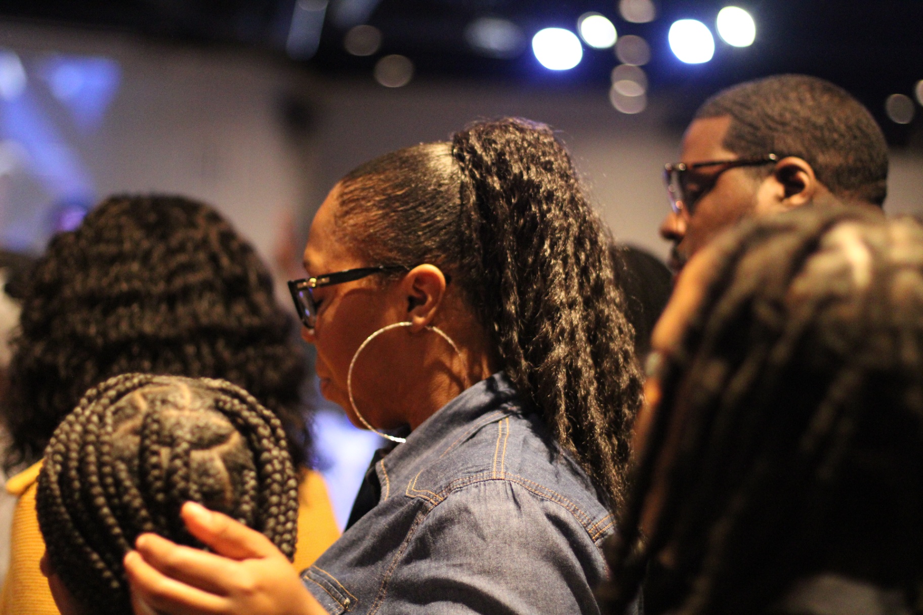 Congregation gathered in a shared moment