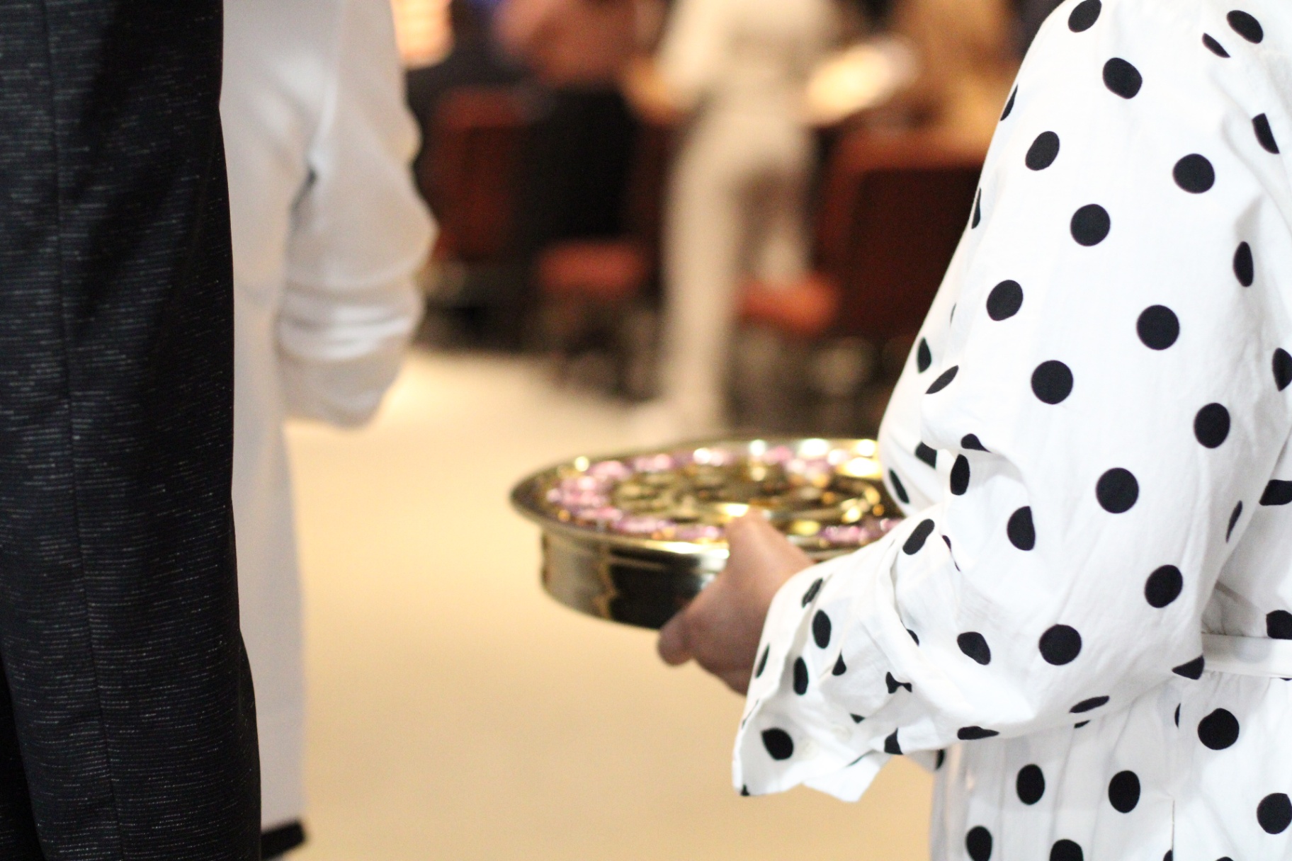 Passing the offering plate