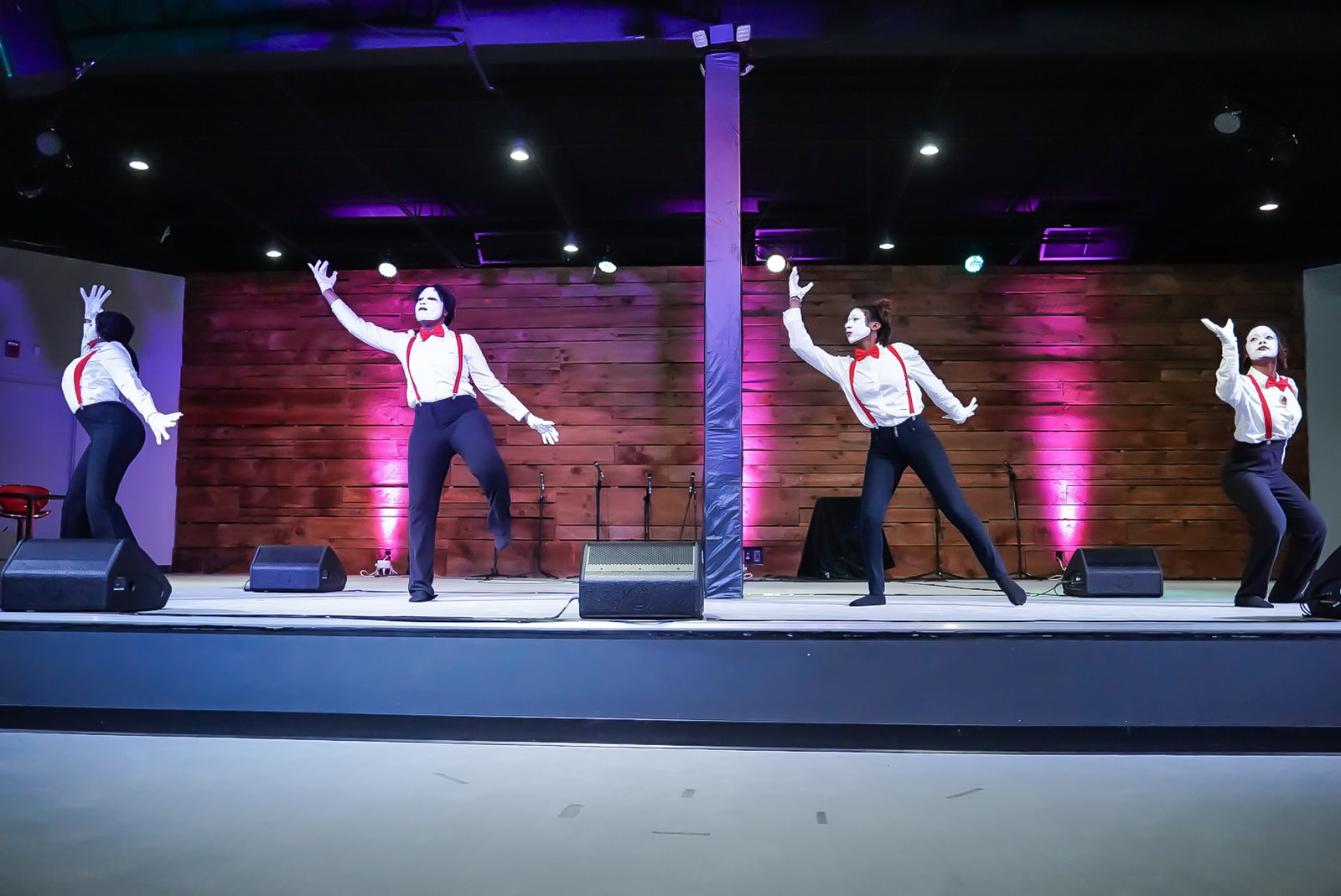 Mime team ministering together
